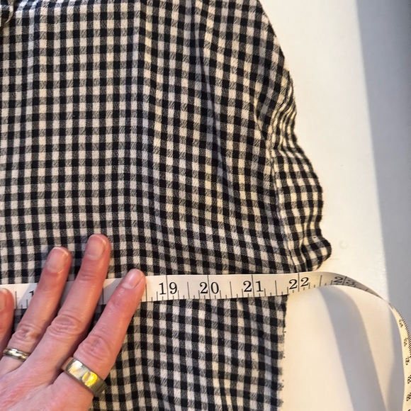 Lucky Brand | Black and White Checkered Button-Down Shirt - Picture 6 of 6